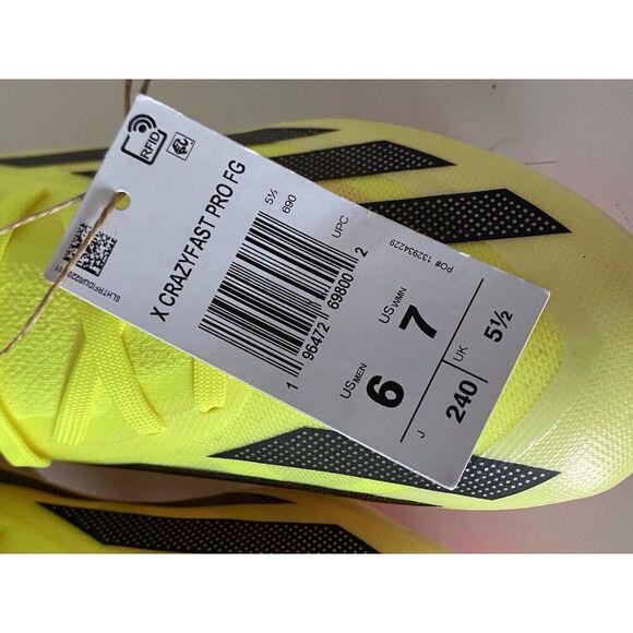 Adidas X Crazyfast Pro FG Solar Energy Pack IG0601 Soccer Cleats Men’s Sz 6 W 7 - Picture 12 of 12